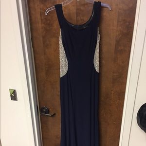 size 6 navy prom dress
